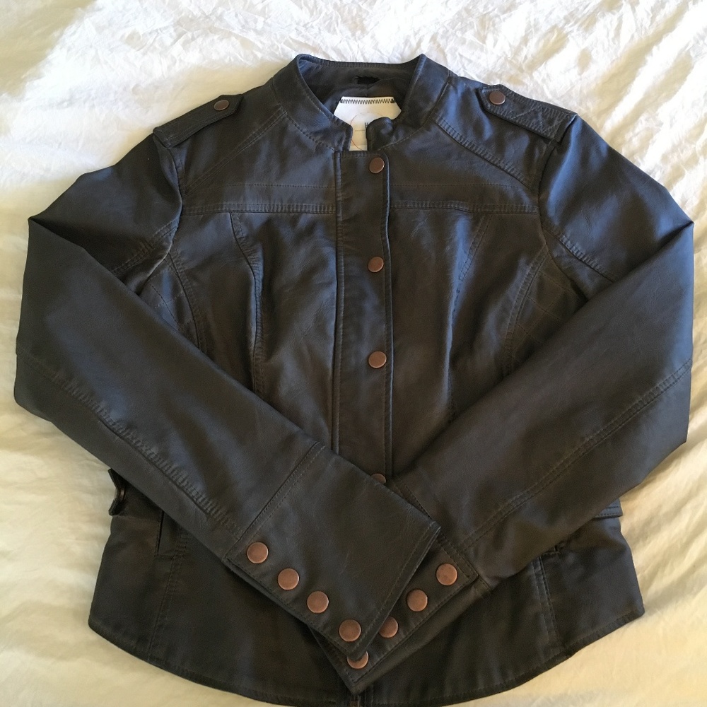 Vegan Leather Bomber by Hei Hei